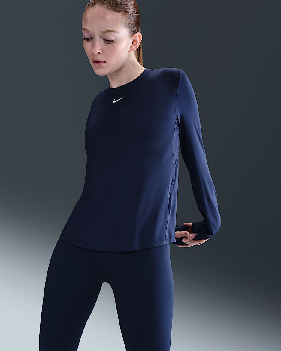 Nike One Classic Women's Dri-FIT Long-Sleeve Top. Nike NL